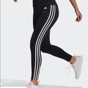 Adidas Climalite Long Three Stripe Leggings